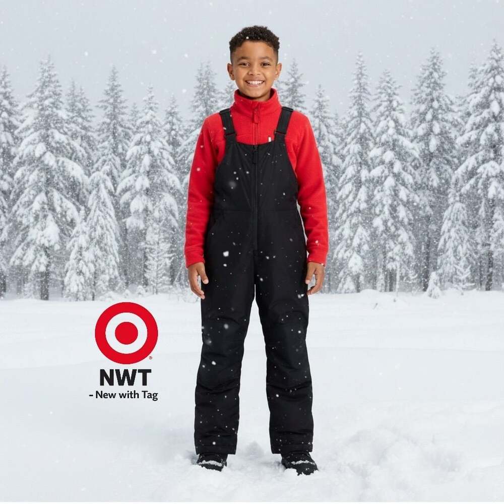 Kids' Insulated Snow Bib - Cat & Jack™ Black